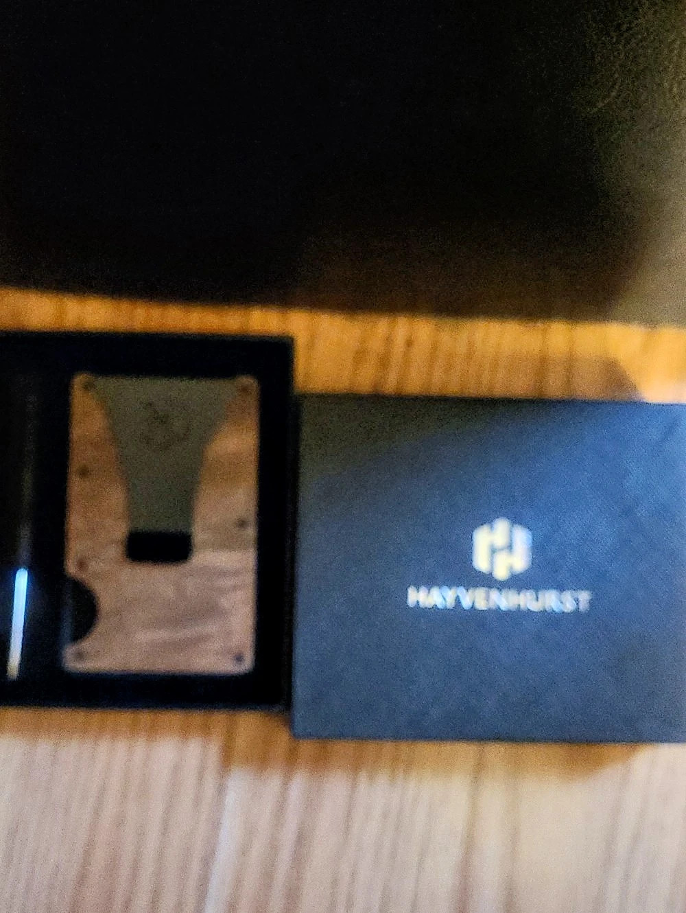 HAYVENHURST Wallet With Money Clip Black And Brown New